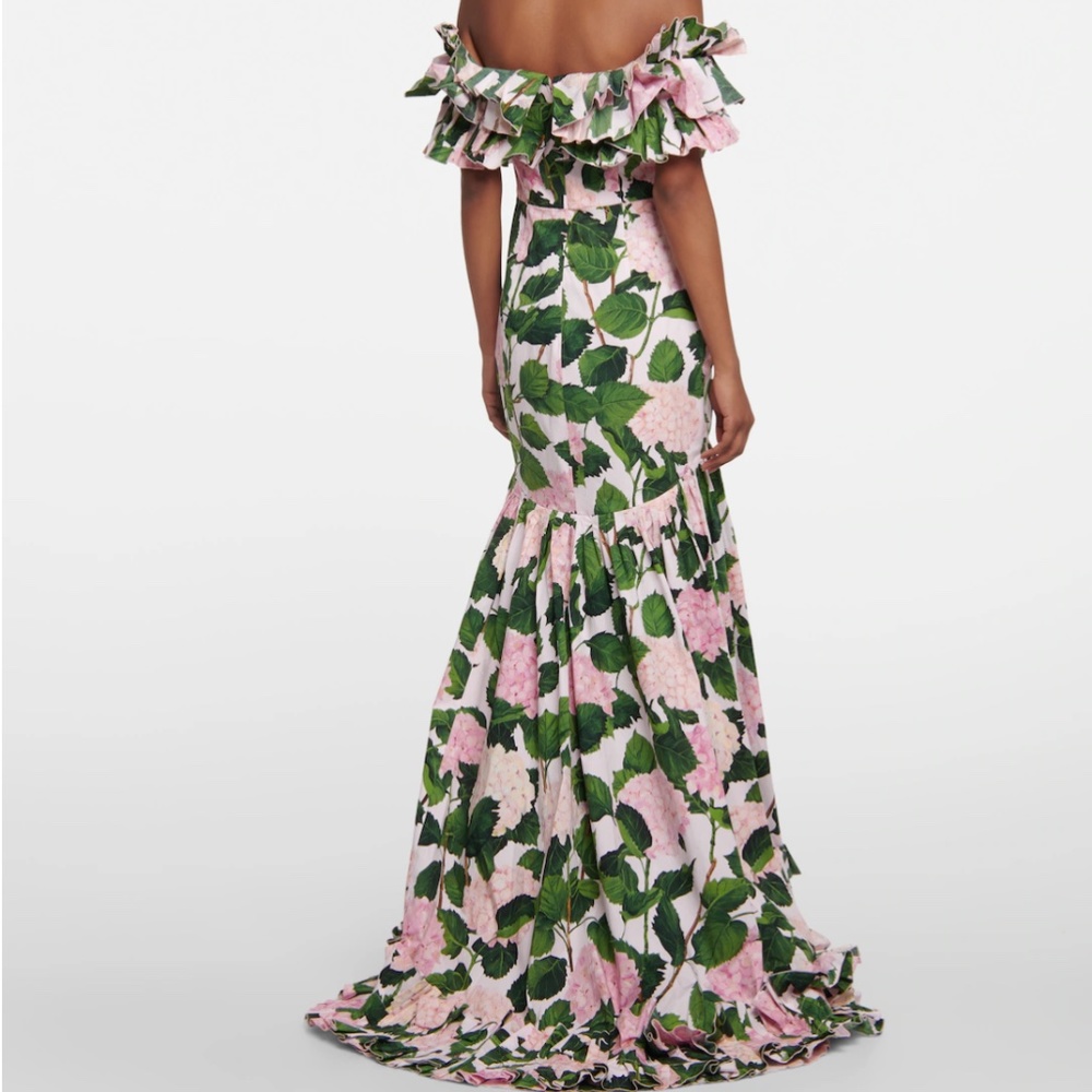 OSCAR DE LA RENTA HYDRANGEA GOWN - SIZE 8 - Picture 5 of 9